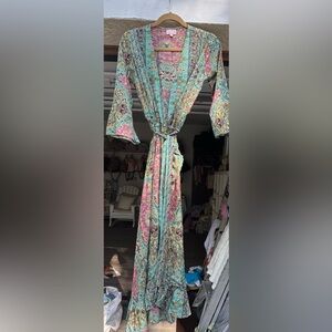 Colorful Paisley Kimono Robe
